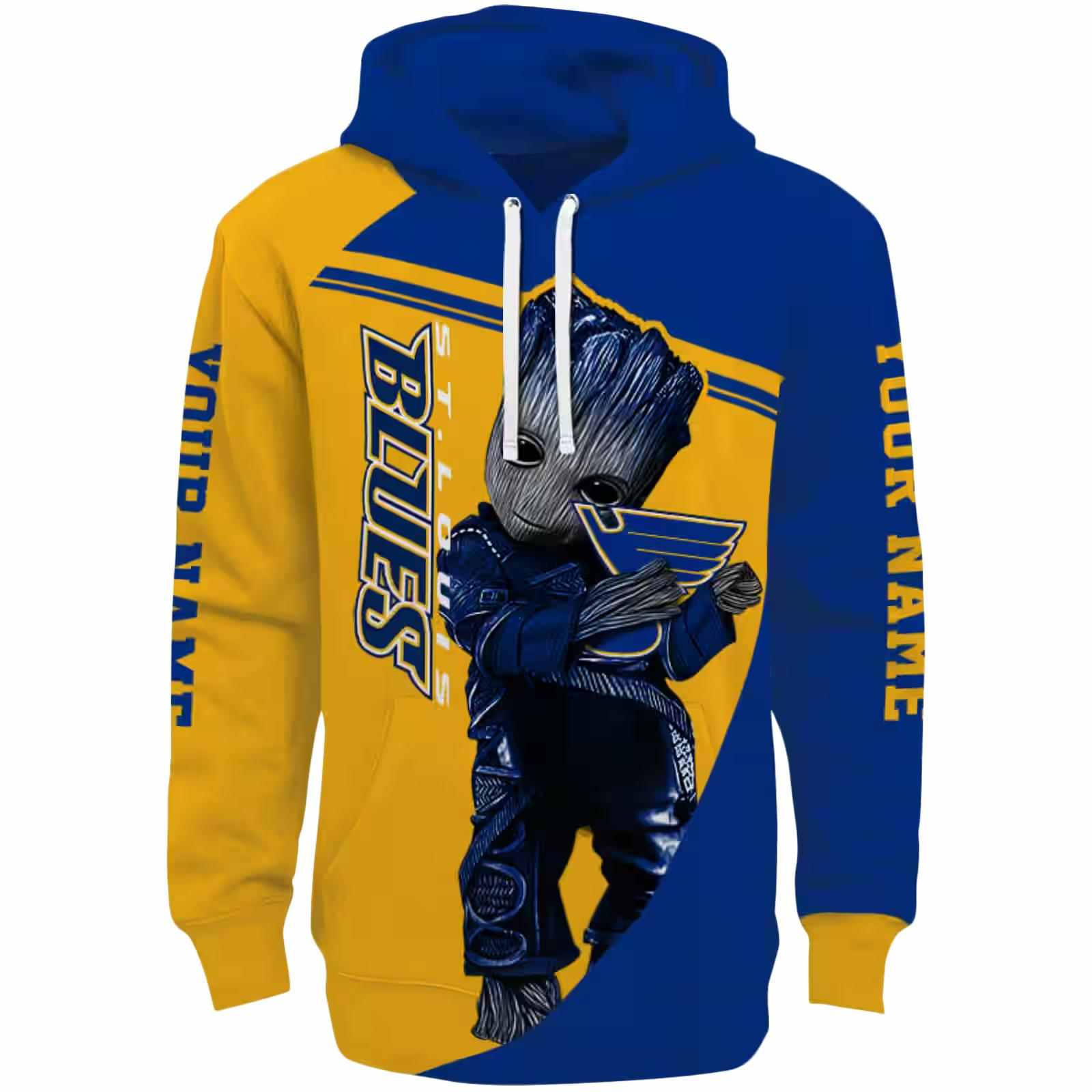 Personalized St. Louis Blues Groot Blue Hoodie