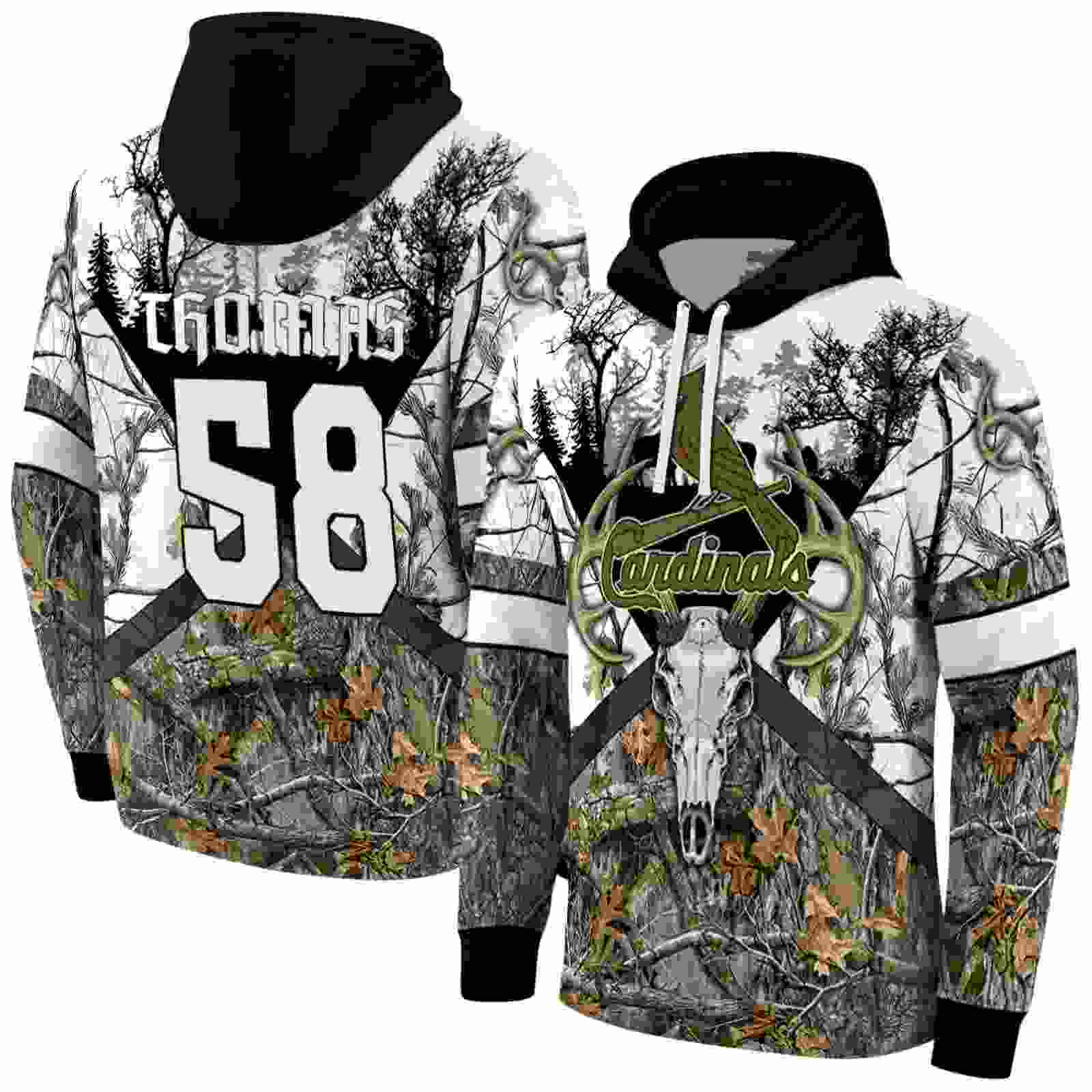 personalized st louis cardinals forest silhouette hoodie fashion forward