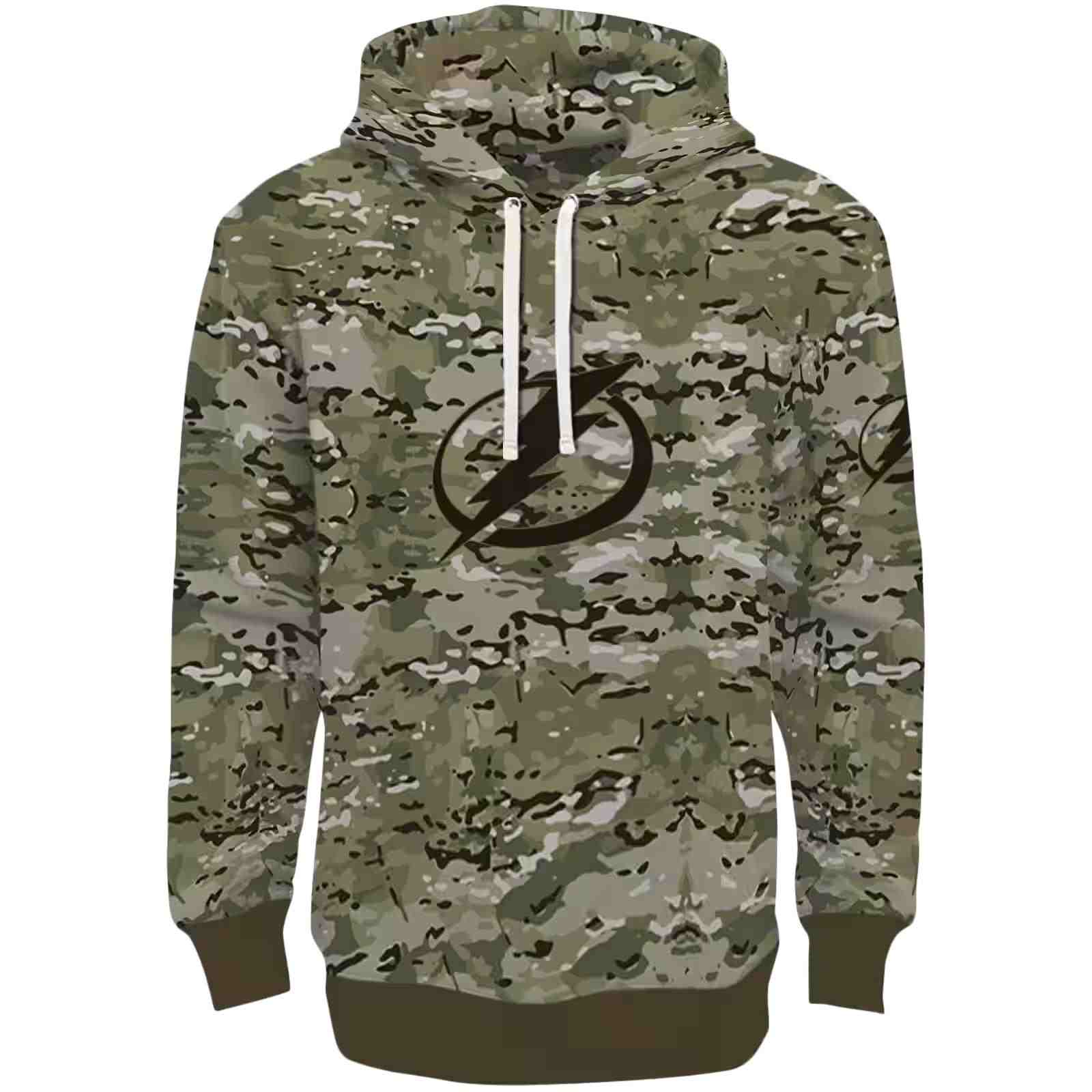 Personalized Tampa Bay Lightning Military Style Hoodie