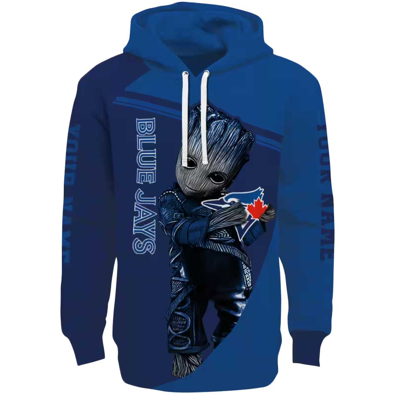 Personalized Toronto Blue Jays Groot Blue Hoodie