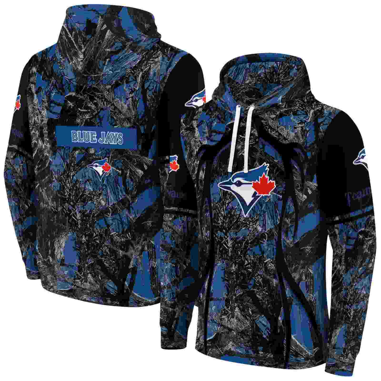 personalized toronto blue jays hunting theme blue black hoodie fashion forward