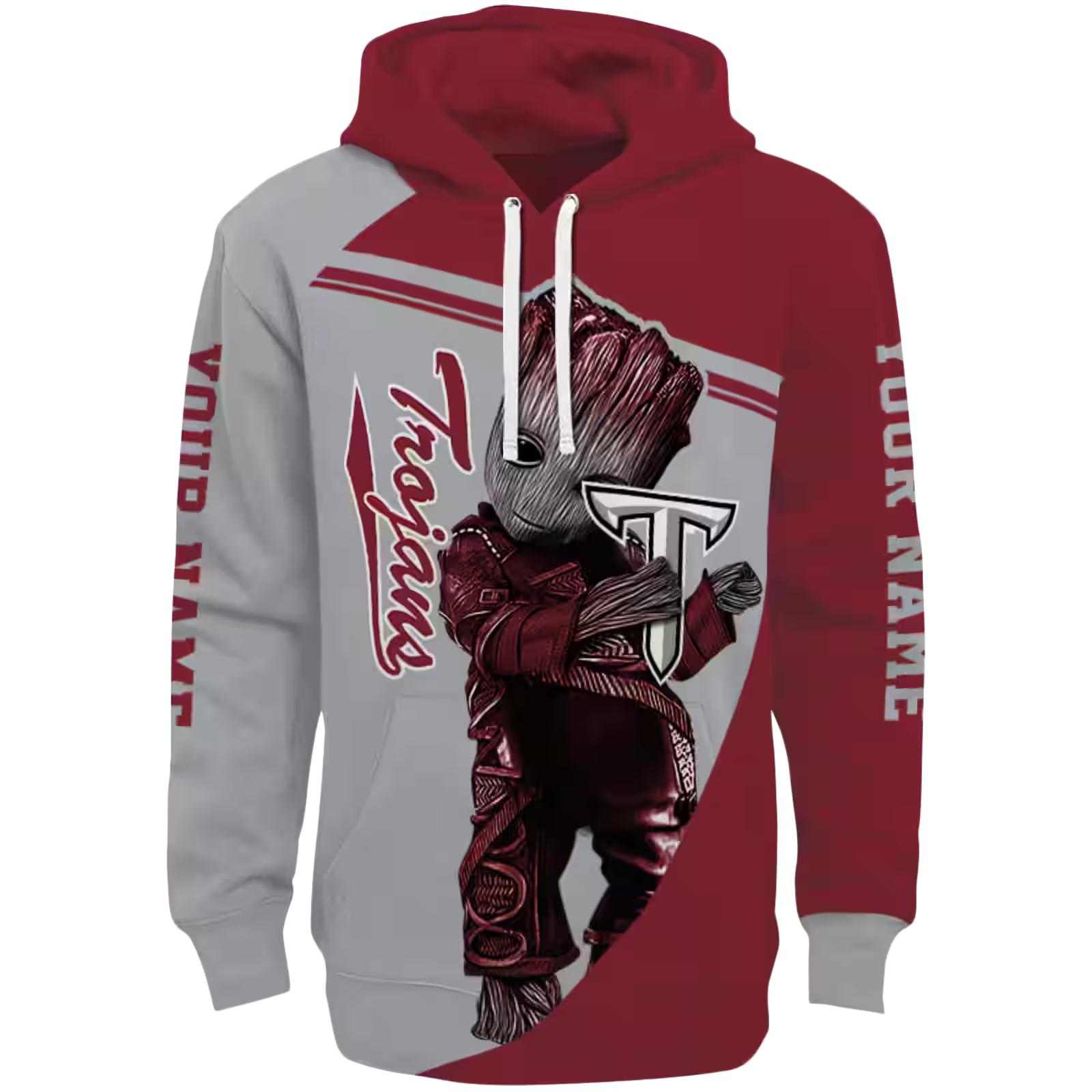 Personalized Troy Trojans Groot Red Hoodie
