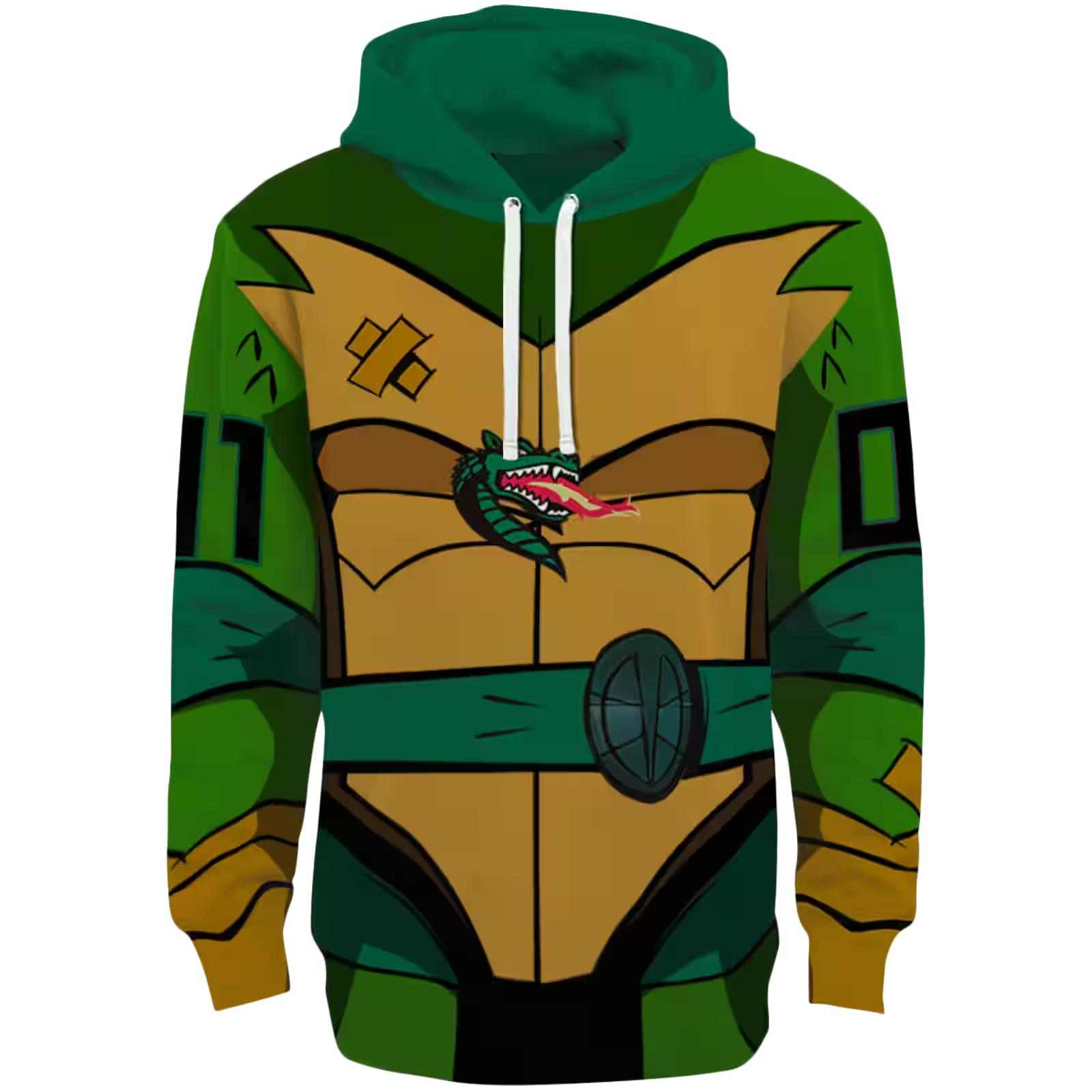 Personalized UAB Blazers Superhero Armor Green Hoodie