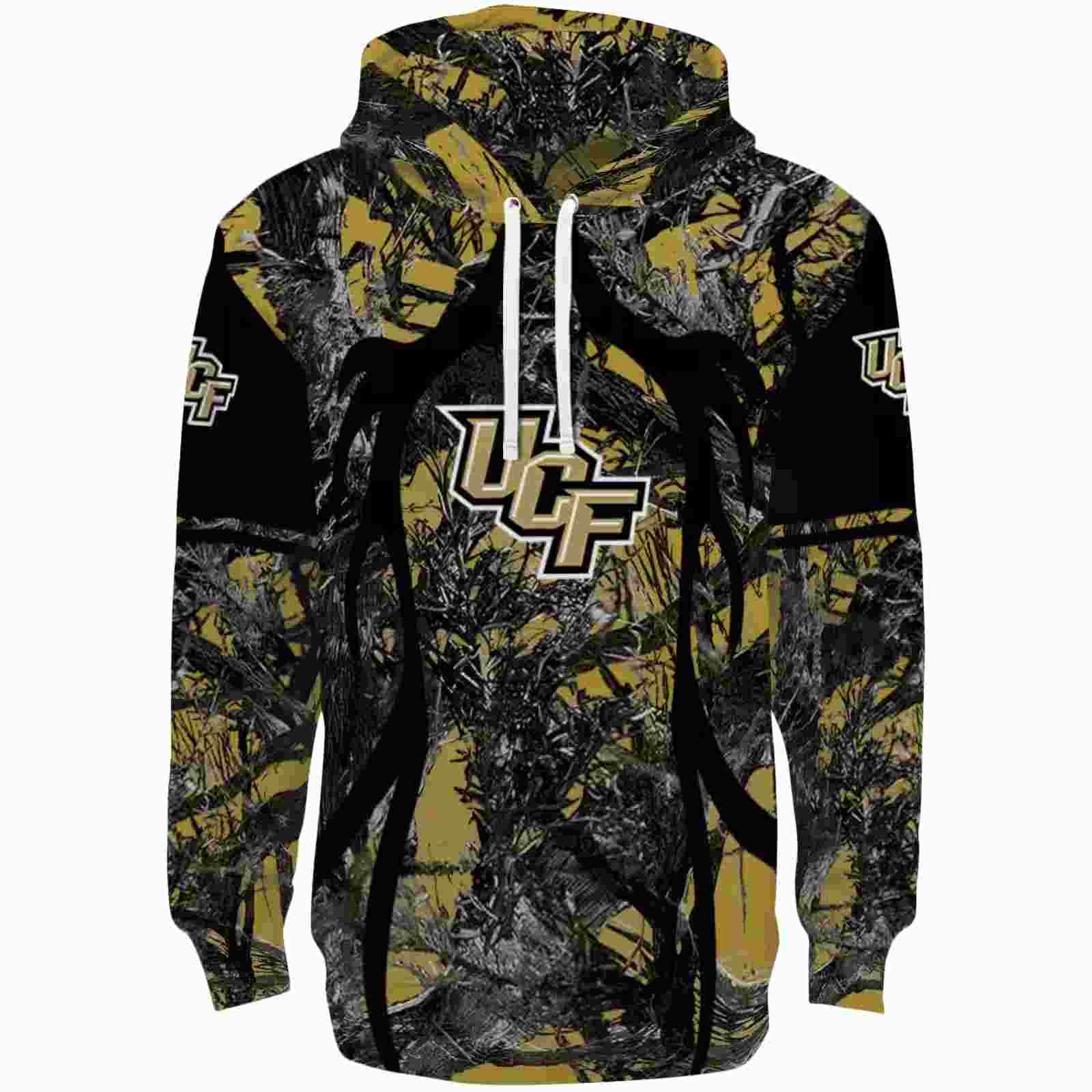 Personalized UCF Knights Hunting Theme Gold Black Hoodie