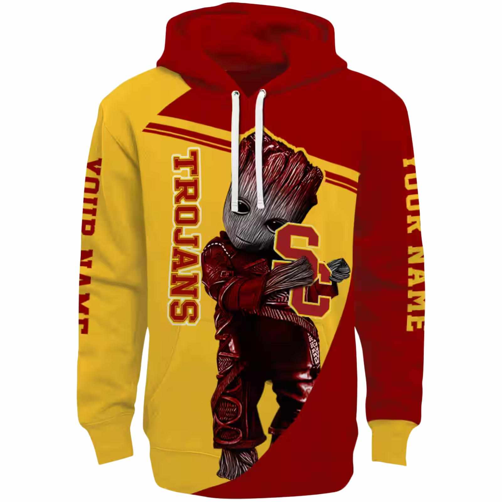 Personalized USC Trojans Groot Red Hoodie