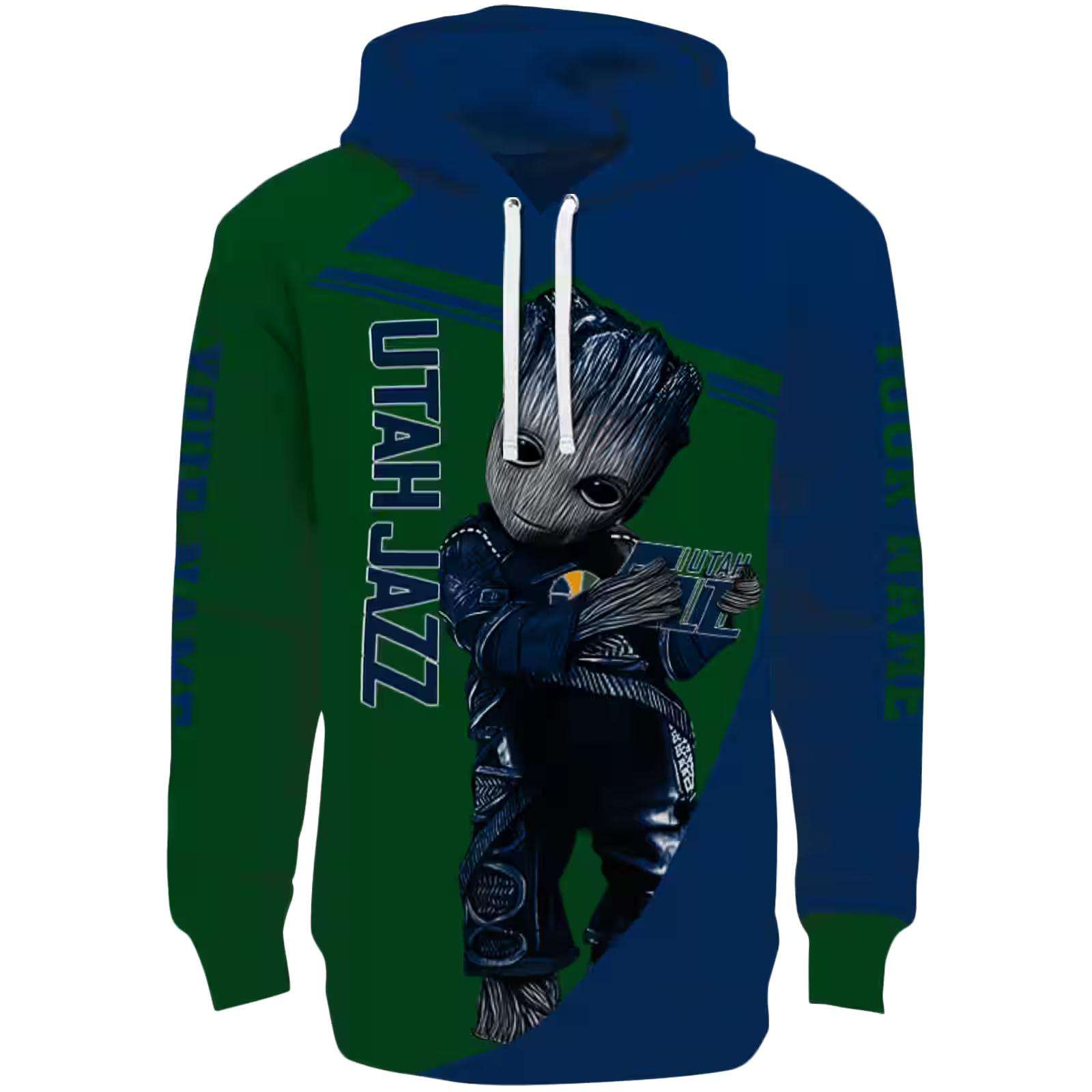 Personalized Utah Jazz Groot Navy Hoodie