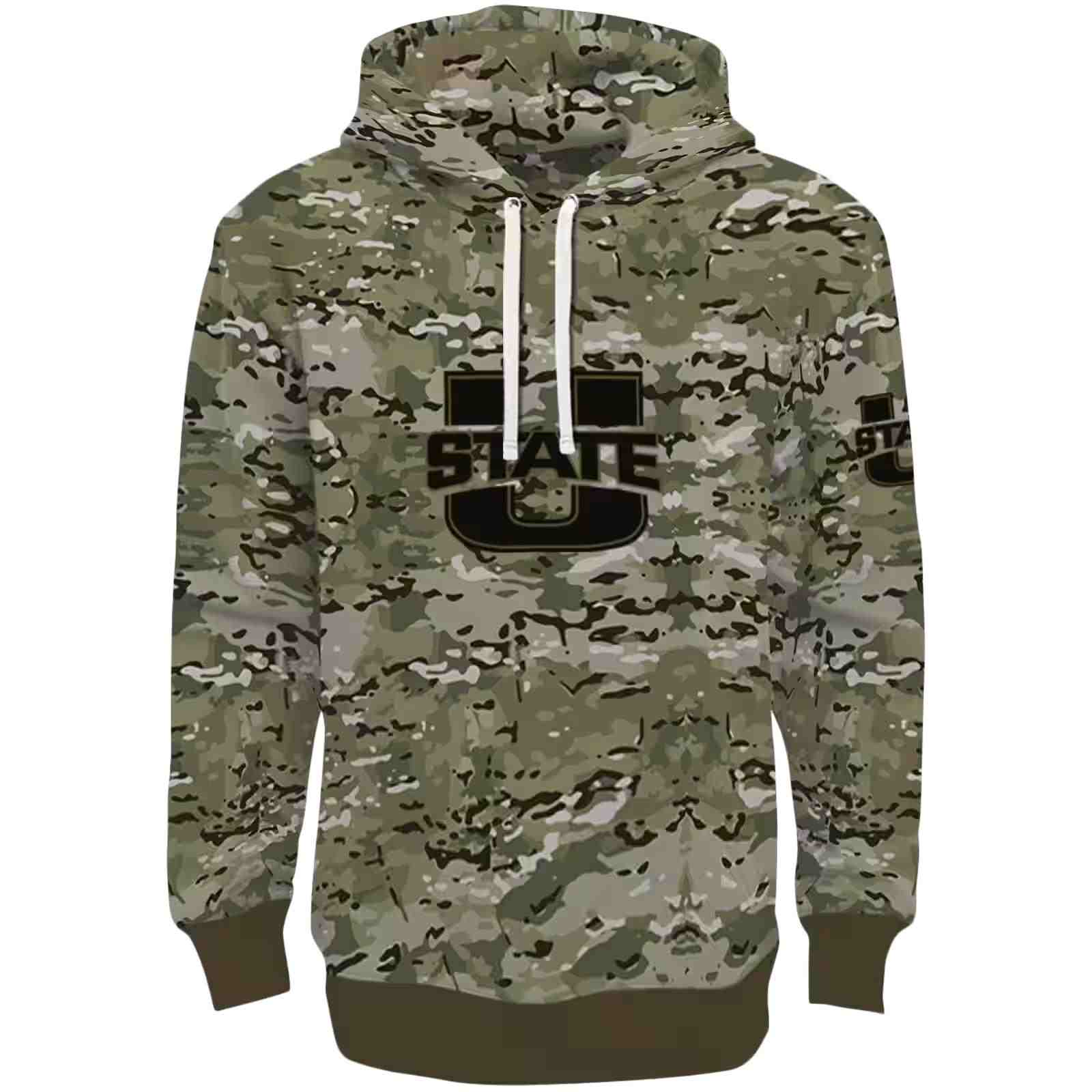 Personalized Utah State Aggies Military Style Hoodie