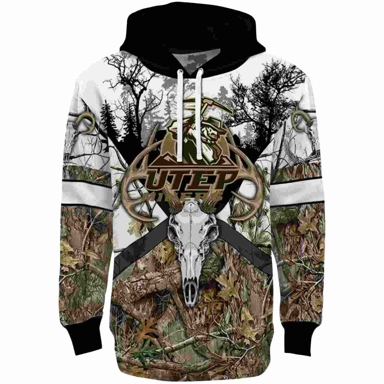Personalized UTEP Miners Forest Silhouette Hoodie