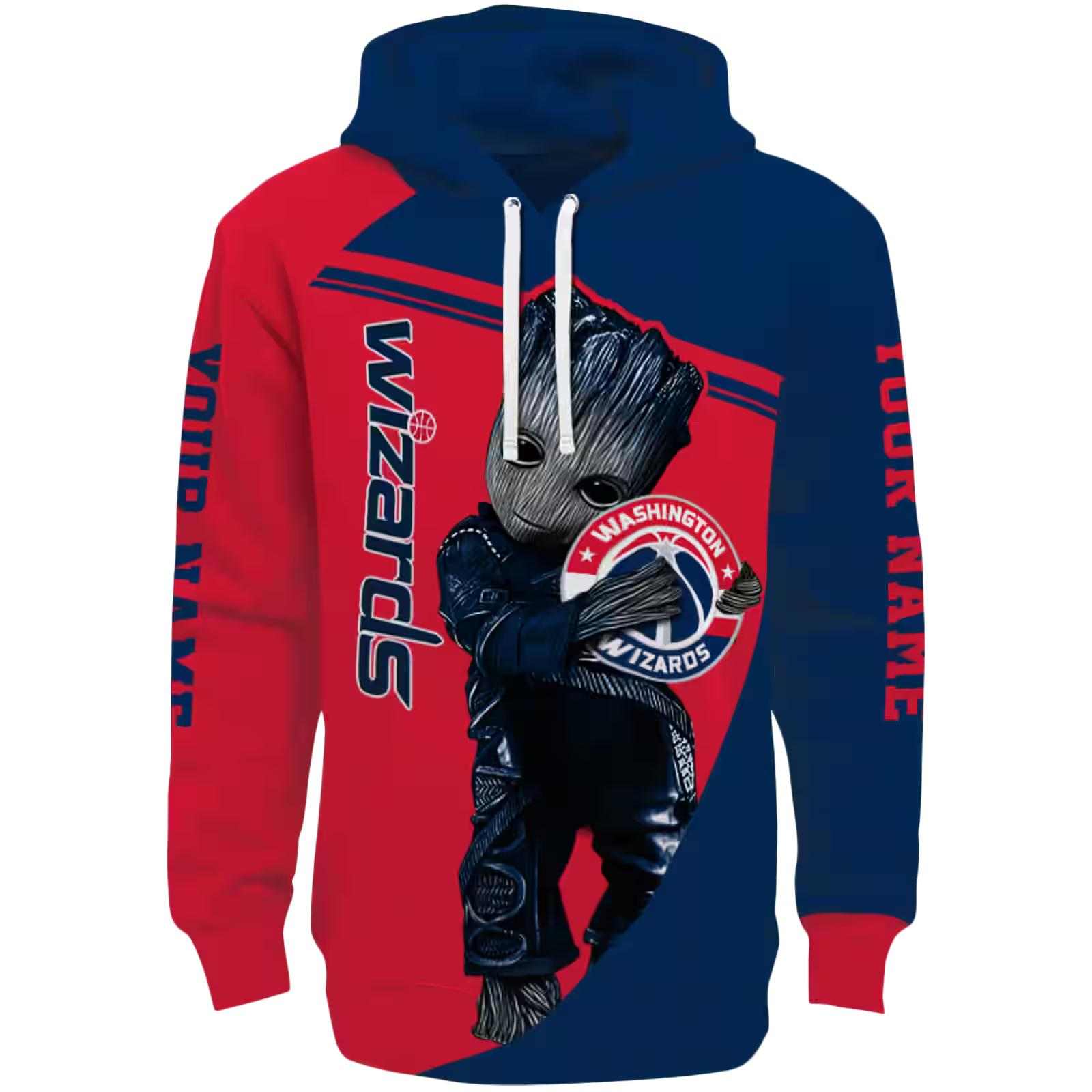 Personalized Washington Wizards Groot Blue Hoodie