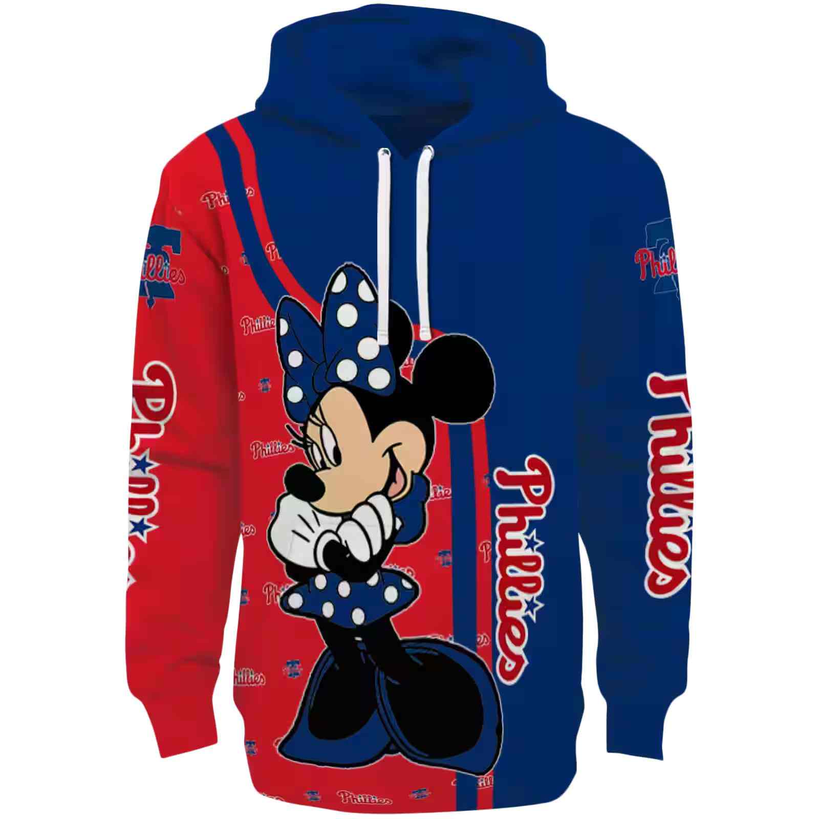 Philadelphia Phillies Minnie Mouse Blue Hoodie