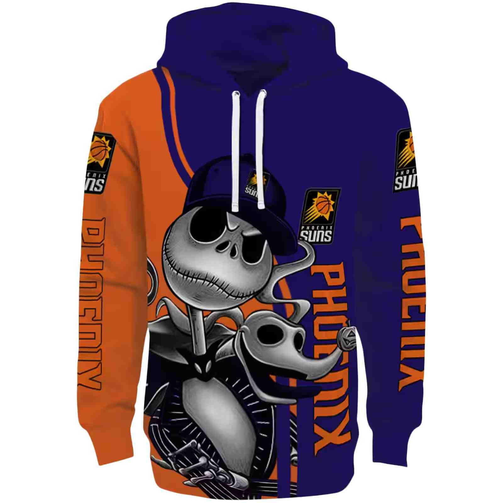 Phoenix Suns Jack Skellington Purple Hoodie