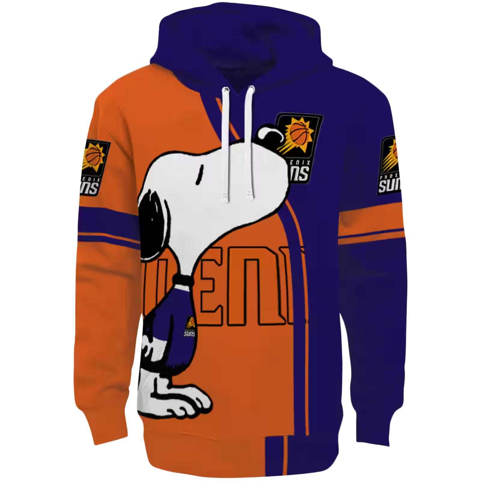 Phoenix Suns Playful Snoopy Purple Hoodie