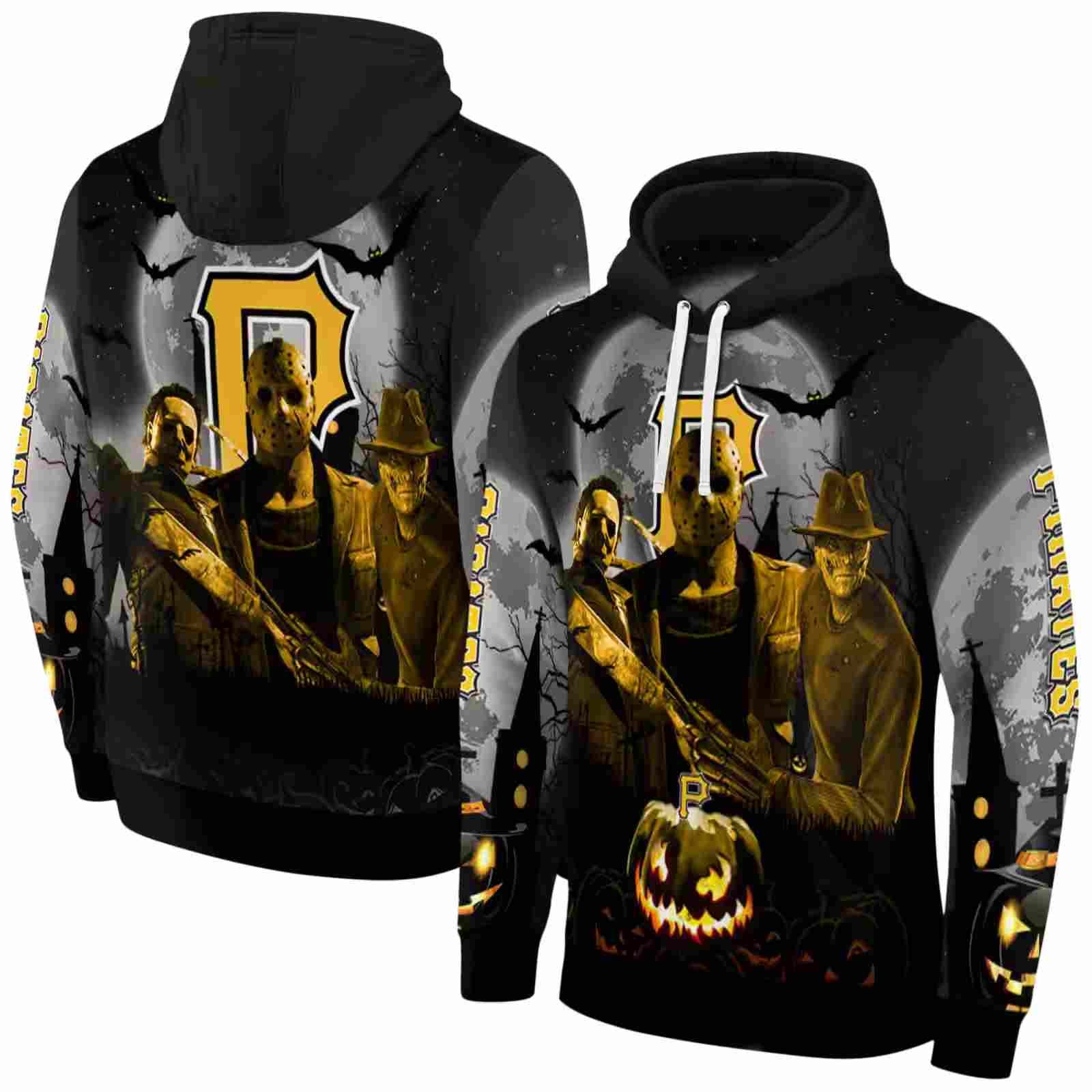 pittsburgh pirates halloween vibes black hoodie fashion forward