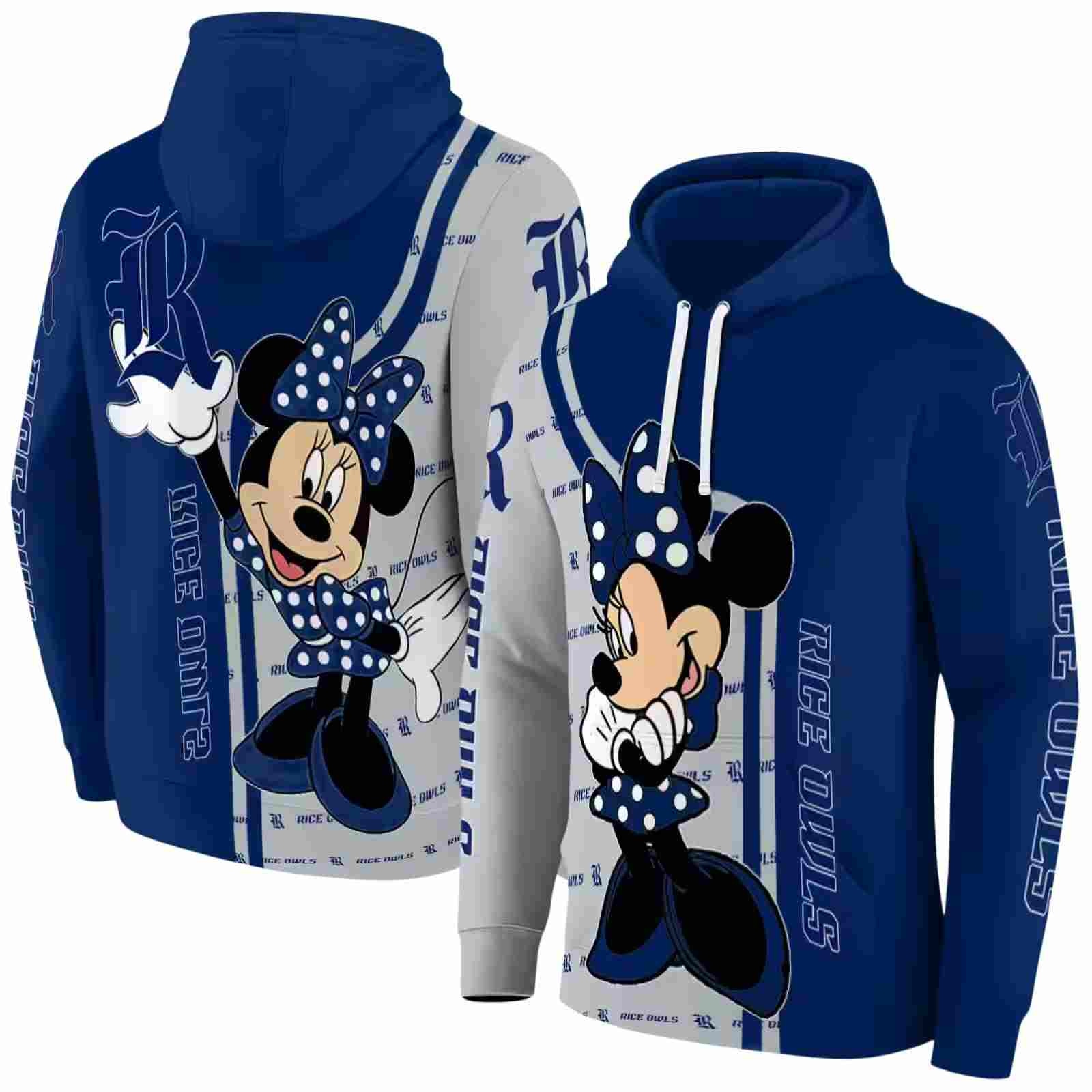 rice owls minnie mouse navy blue hoodie fashion forward