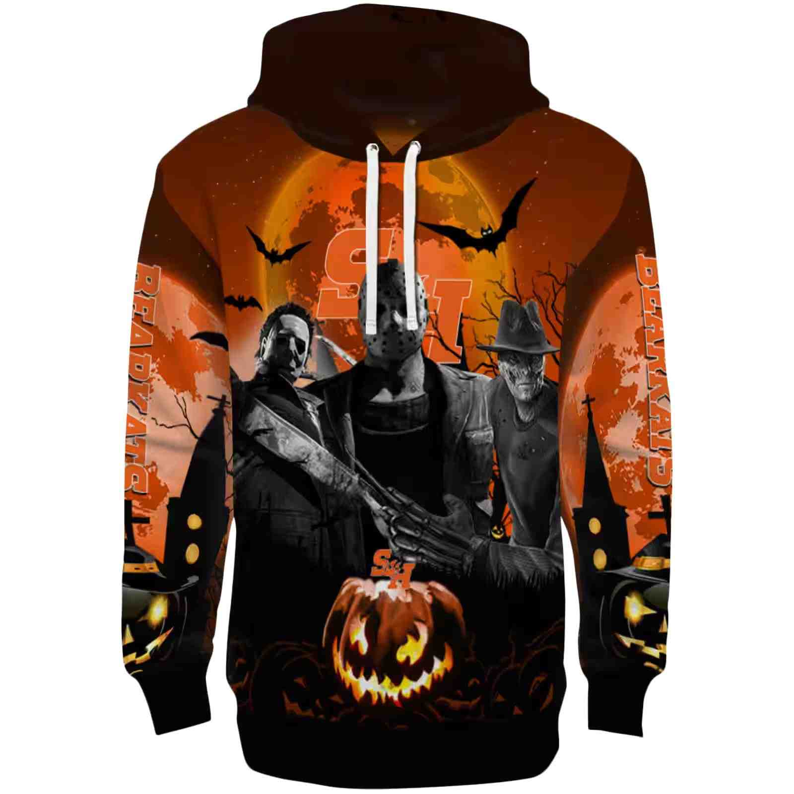 Sam Houston Bearkats Halloween Vibes Orange Black Hoodie