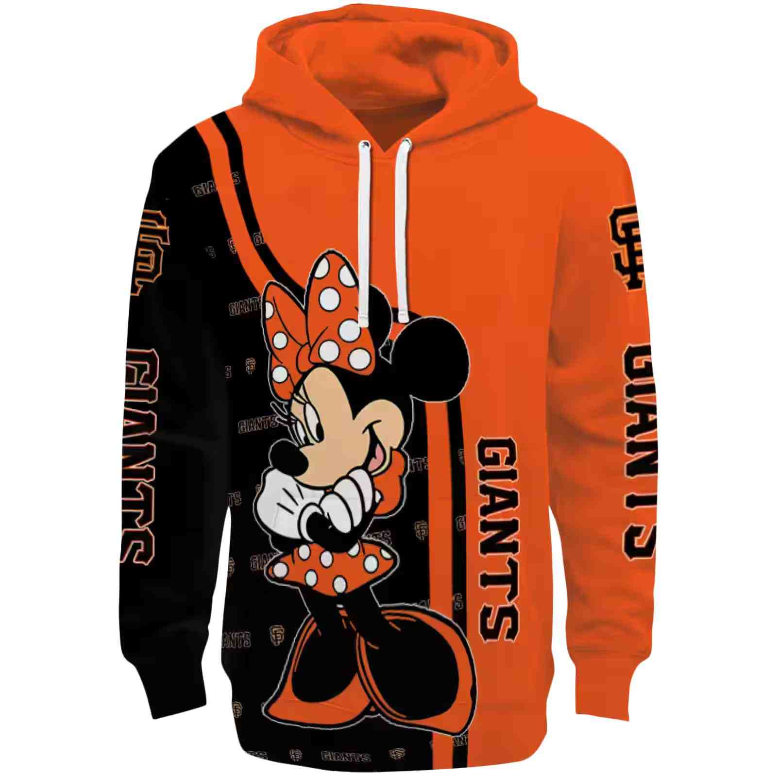 San Francisco Giants Minnie Mouse Orange Hoodie