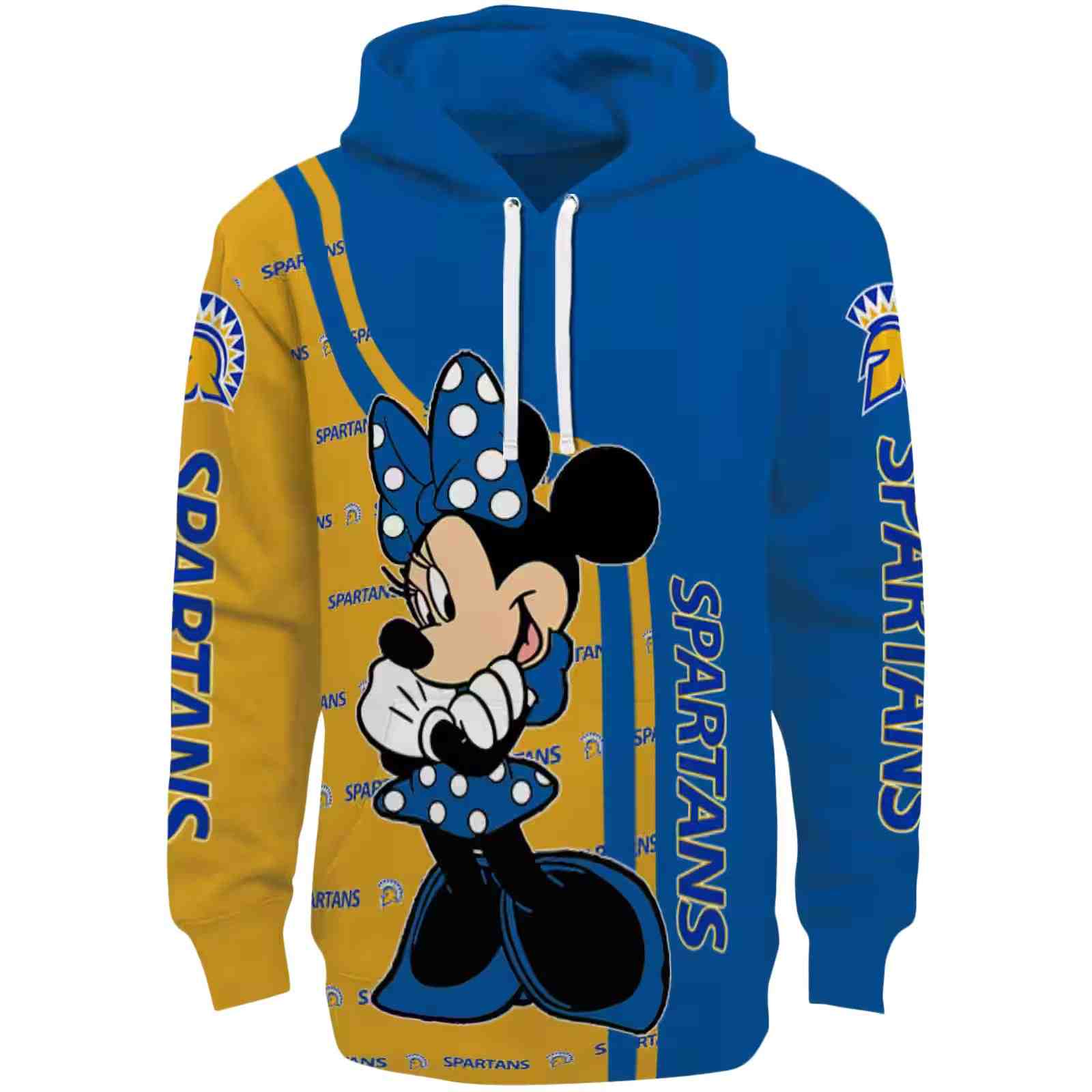 San Jose State Spartans Minnie Mouse Blue Hoodie