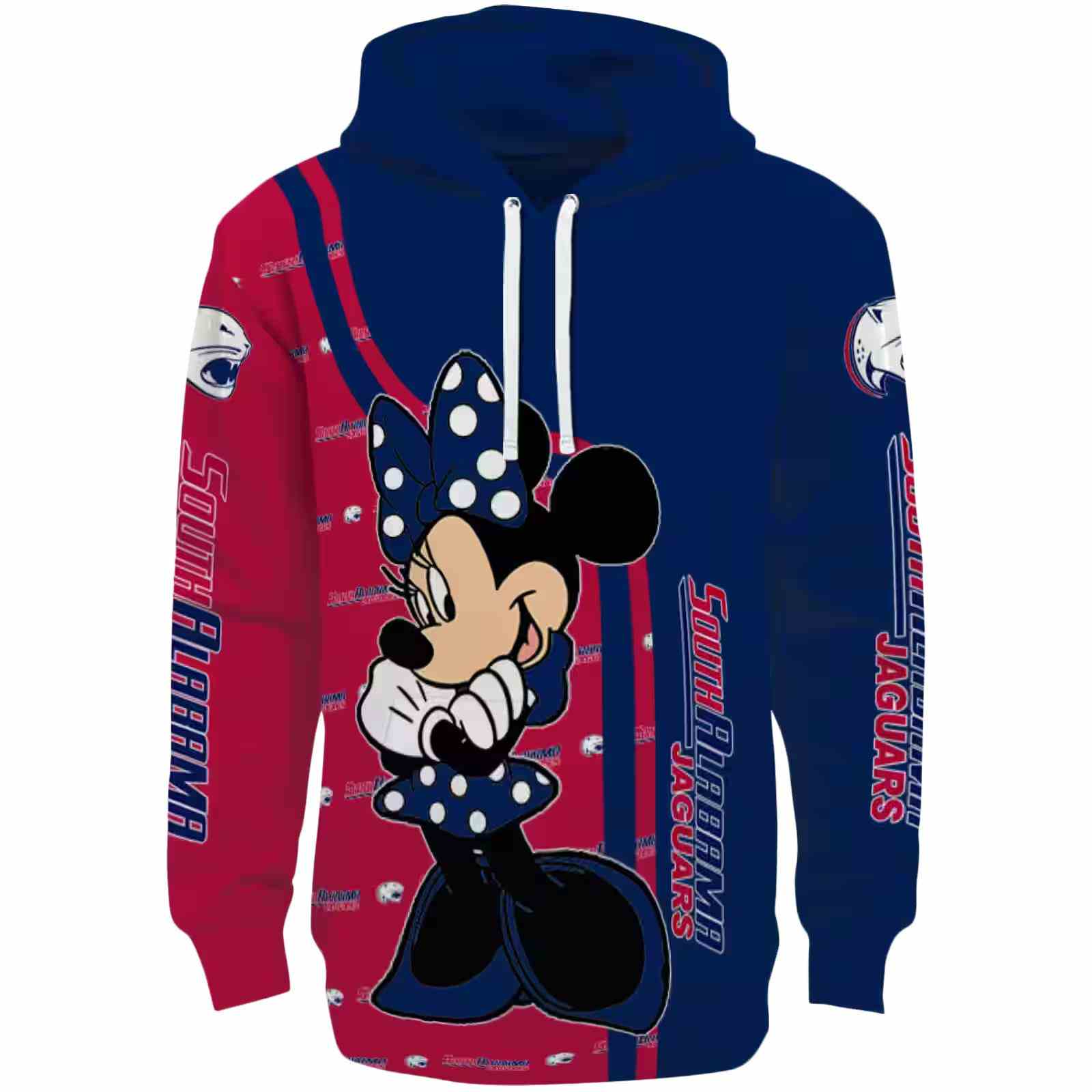 South Alabama Jaguars Minnie Mouse Blue Hoodie