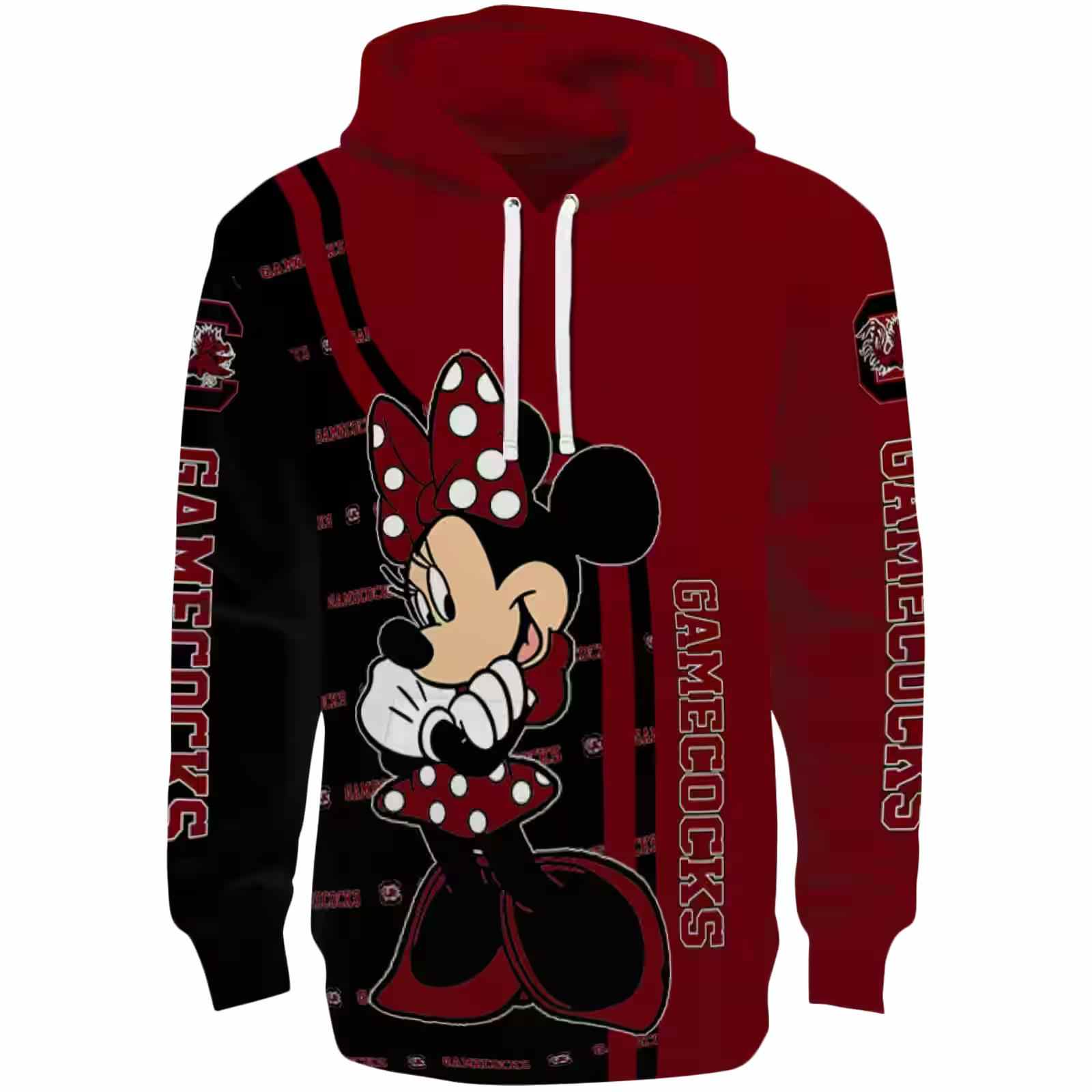 South Carolina Gamecocks Minnie Mouse Garnet Hoodie