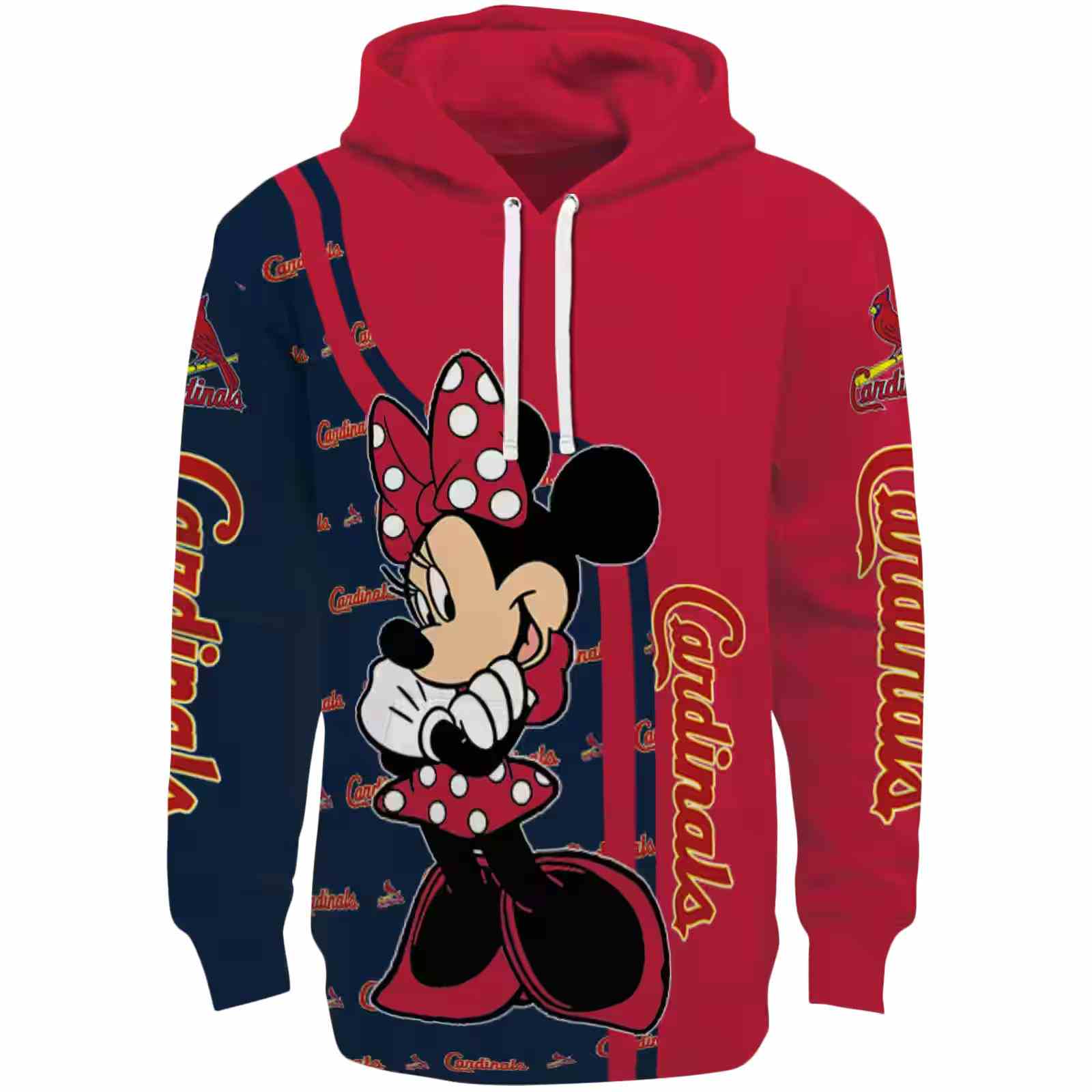 St. Louis Cardinals Minnie Mouse Red Hoodie