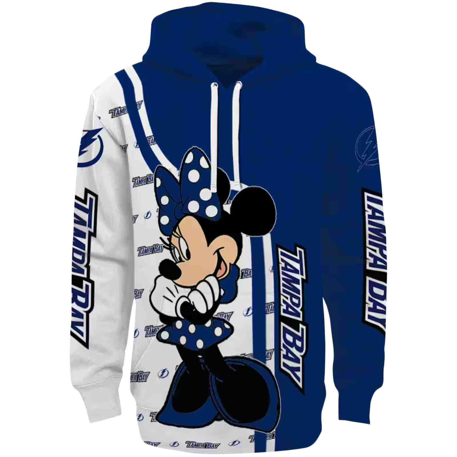 Tampa Bay Lightning Minnie Mouse Blue Hoodie