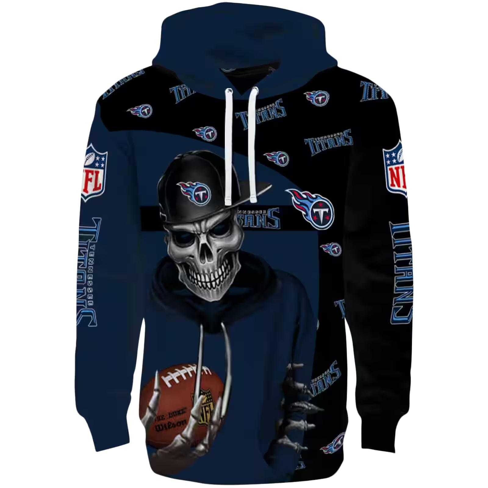 Tennessee Titans Grim Vibe Navy Black Hoodie