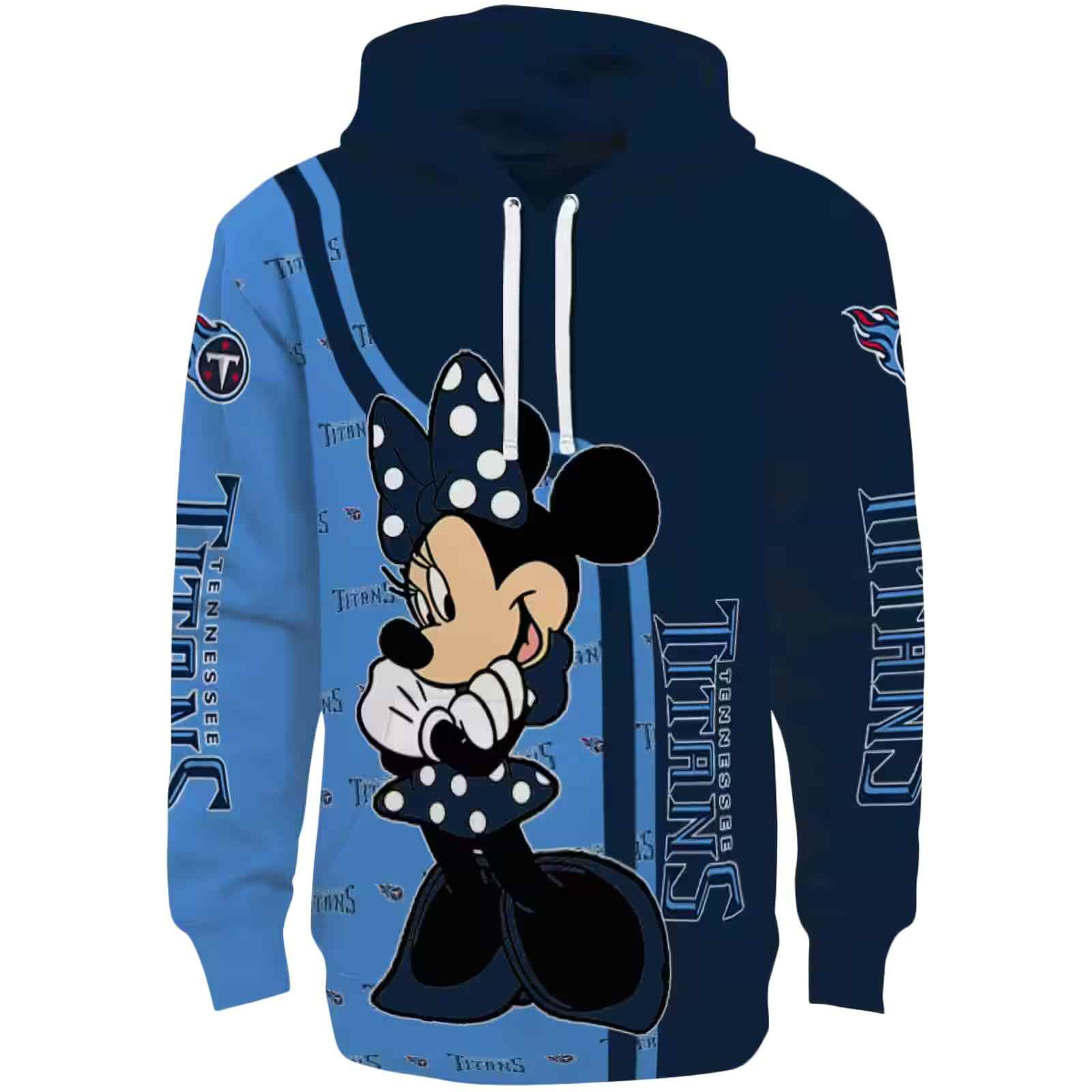 Tennessee Titans Minnie Mouse Navy Hoodie