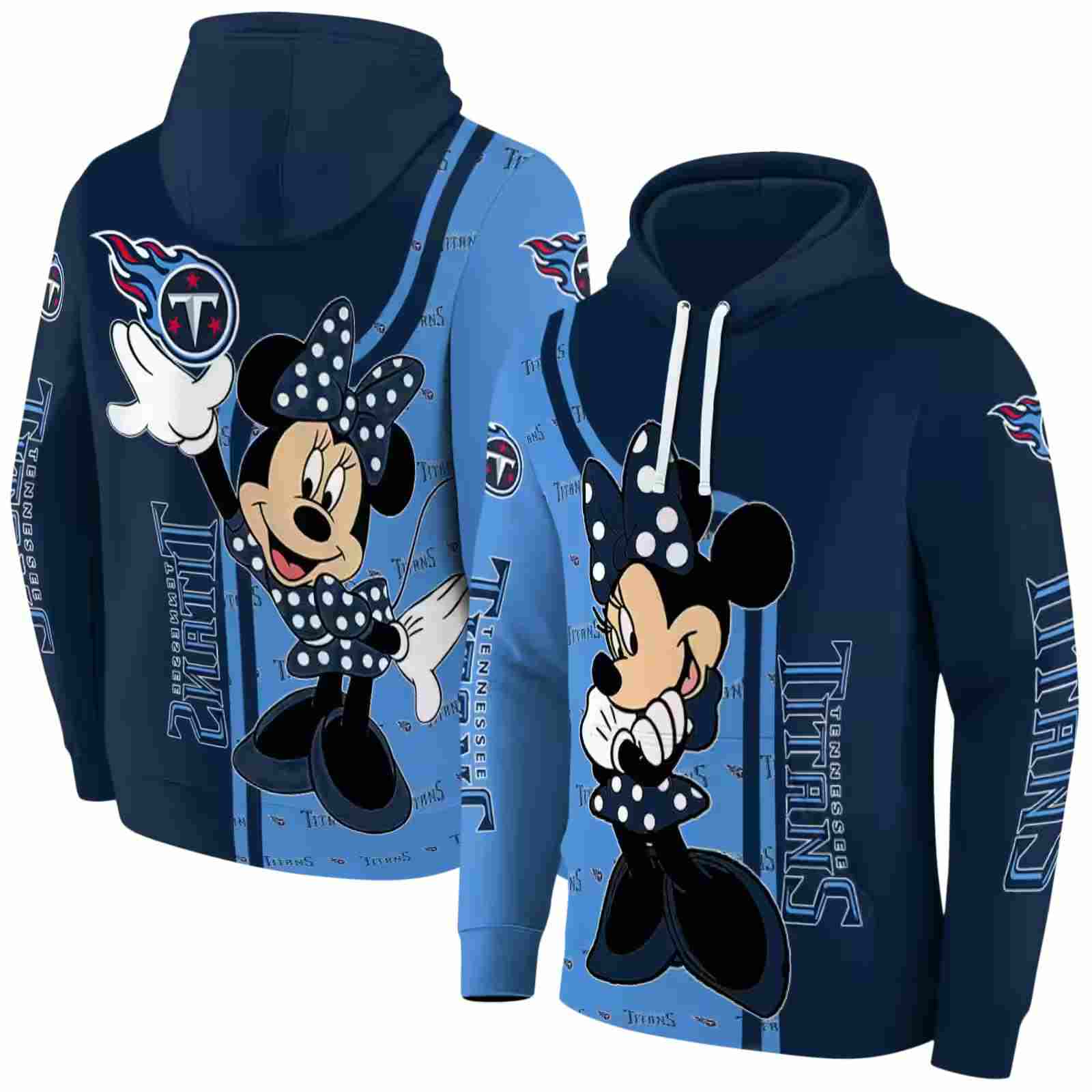 tennessee titans minnie mouse navy hoodie fashion forward