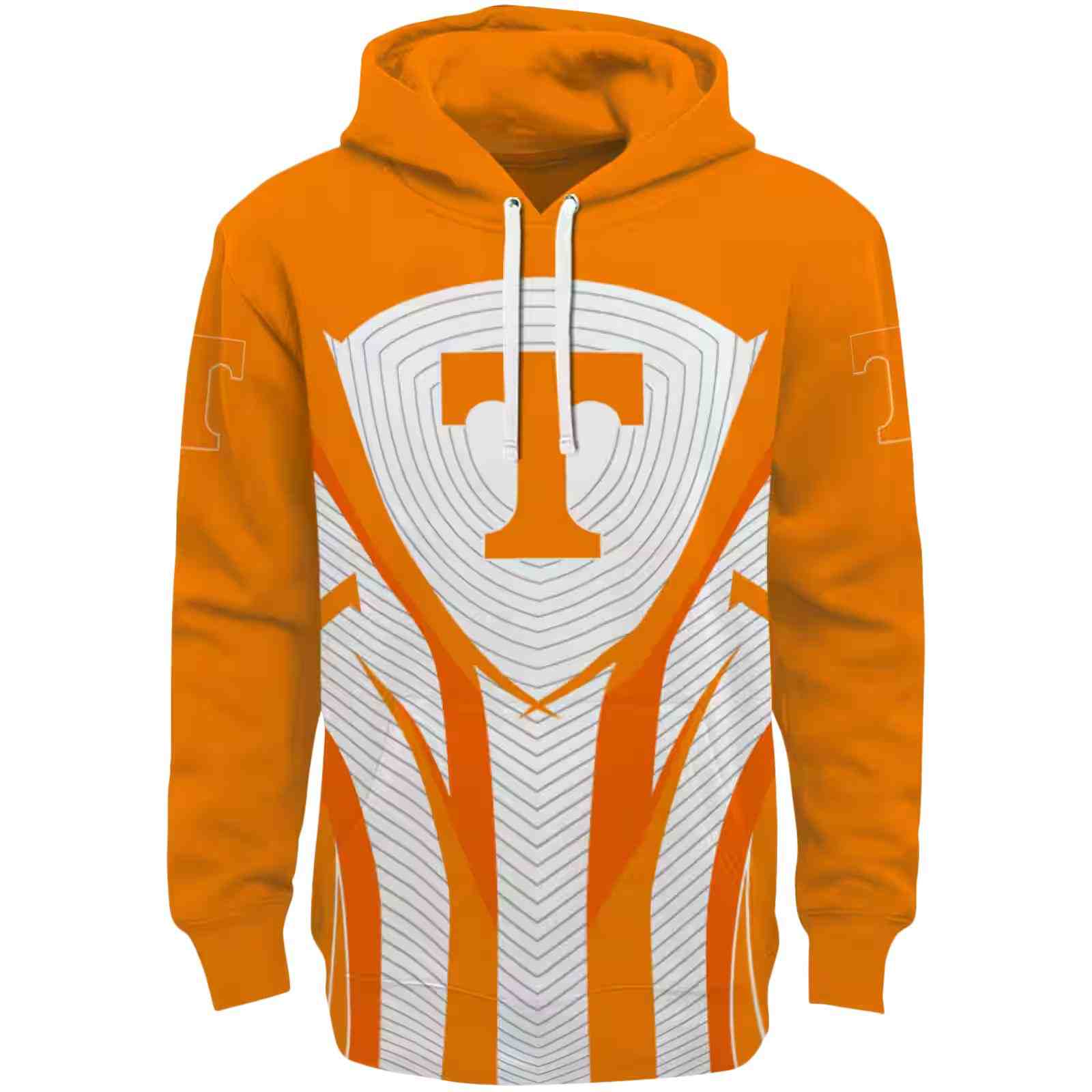 Tennessee Volunteers Concentric Lines Orange Black Hoodie