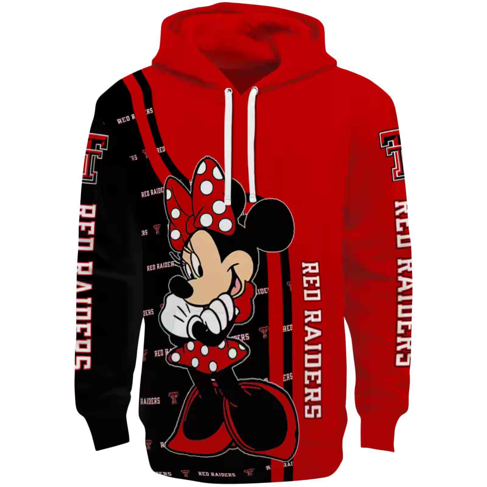 Texas Tech Red Raiders Minnie Mouse Red Hoodie