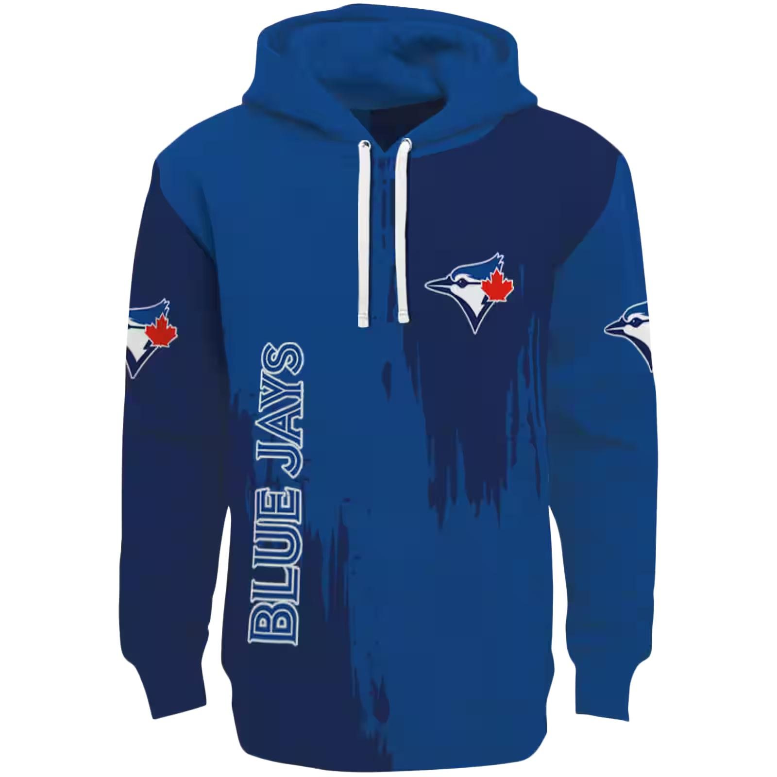 Toronto Blue Jays Splatter Effect Blue Hoodie