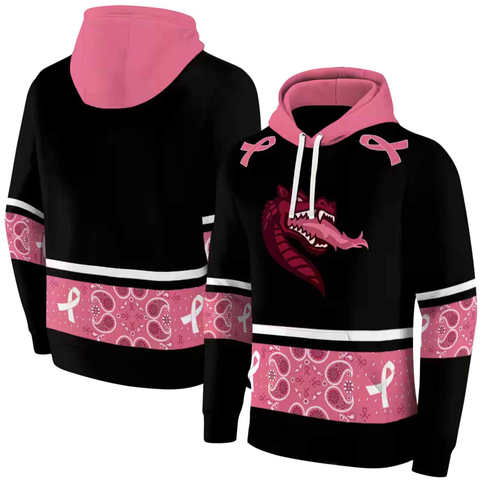 uab blazers awareness ribbon black pink hoodie fashion forward