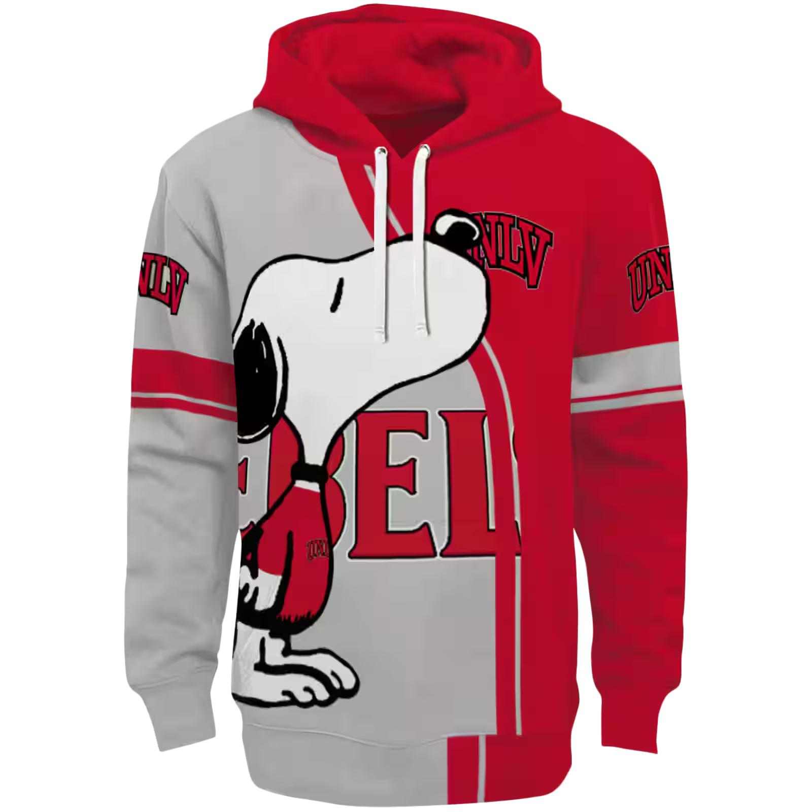 UNLV Rebels Playful Snoopy Red Hoodie