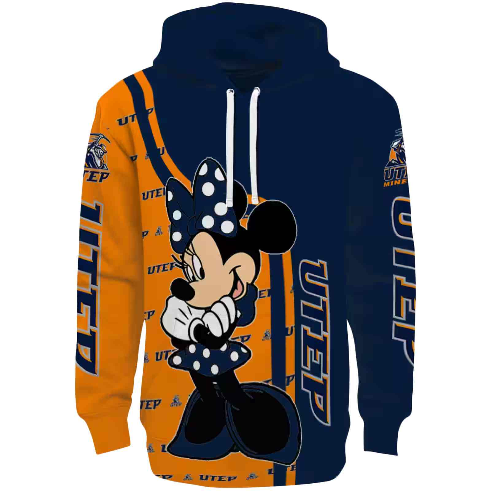 UTEP Miners Minnie Mouse Blue Hoodie