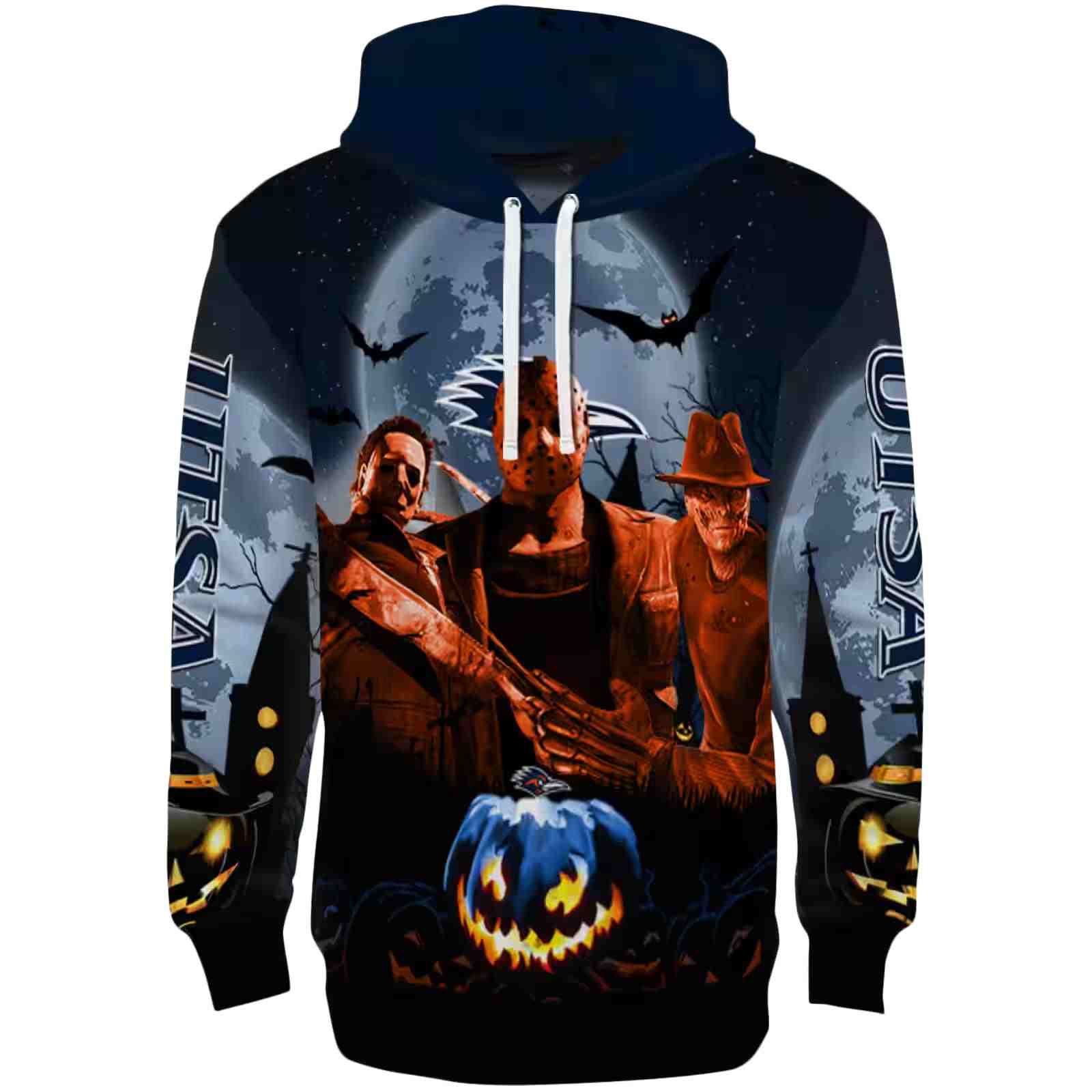 UTSA Roadrunners Halloween Vibes Orange Black Hoodie