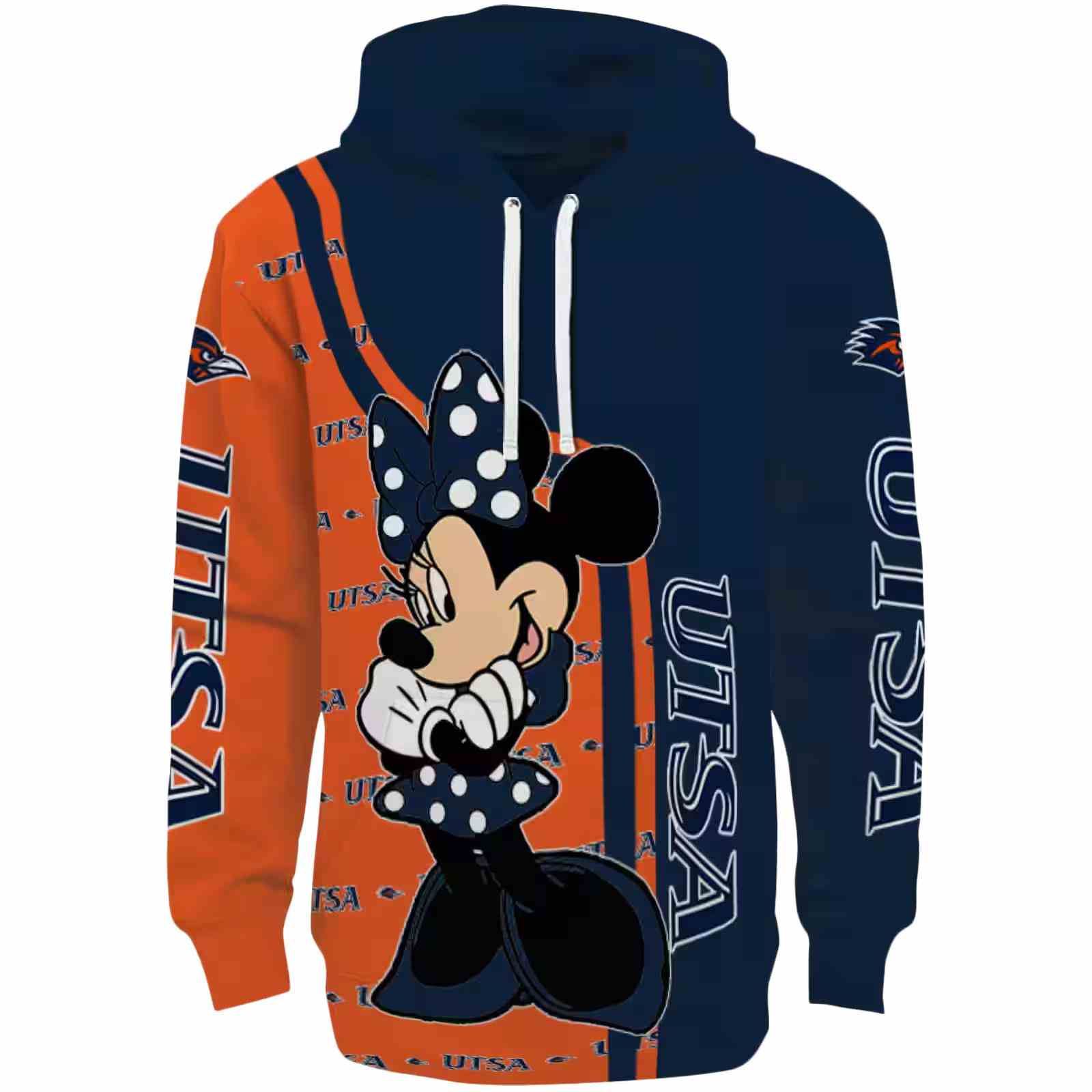 UTSA Roadrunners Minnie Mouse Orange Hoodie