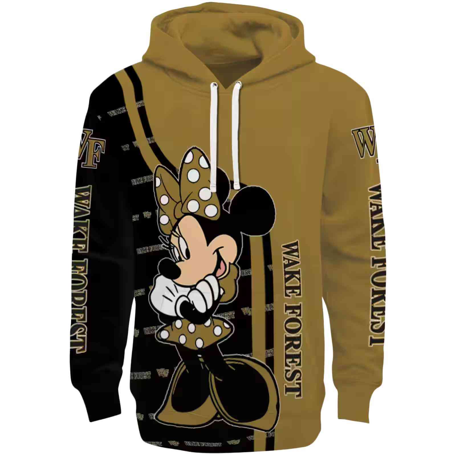 Wake Forest Demon Deacons Minnie Mouse Gold Hoodie