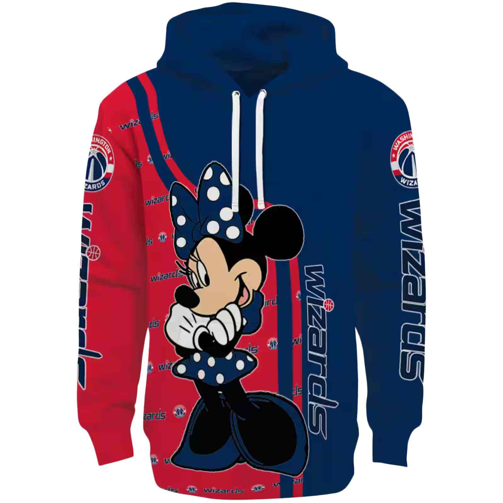 Washington Wizards Minnie Mouse Blue Hoodie