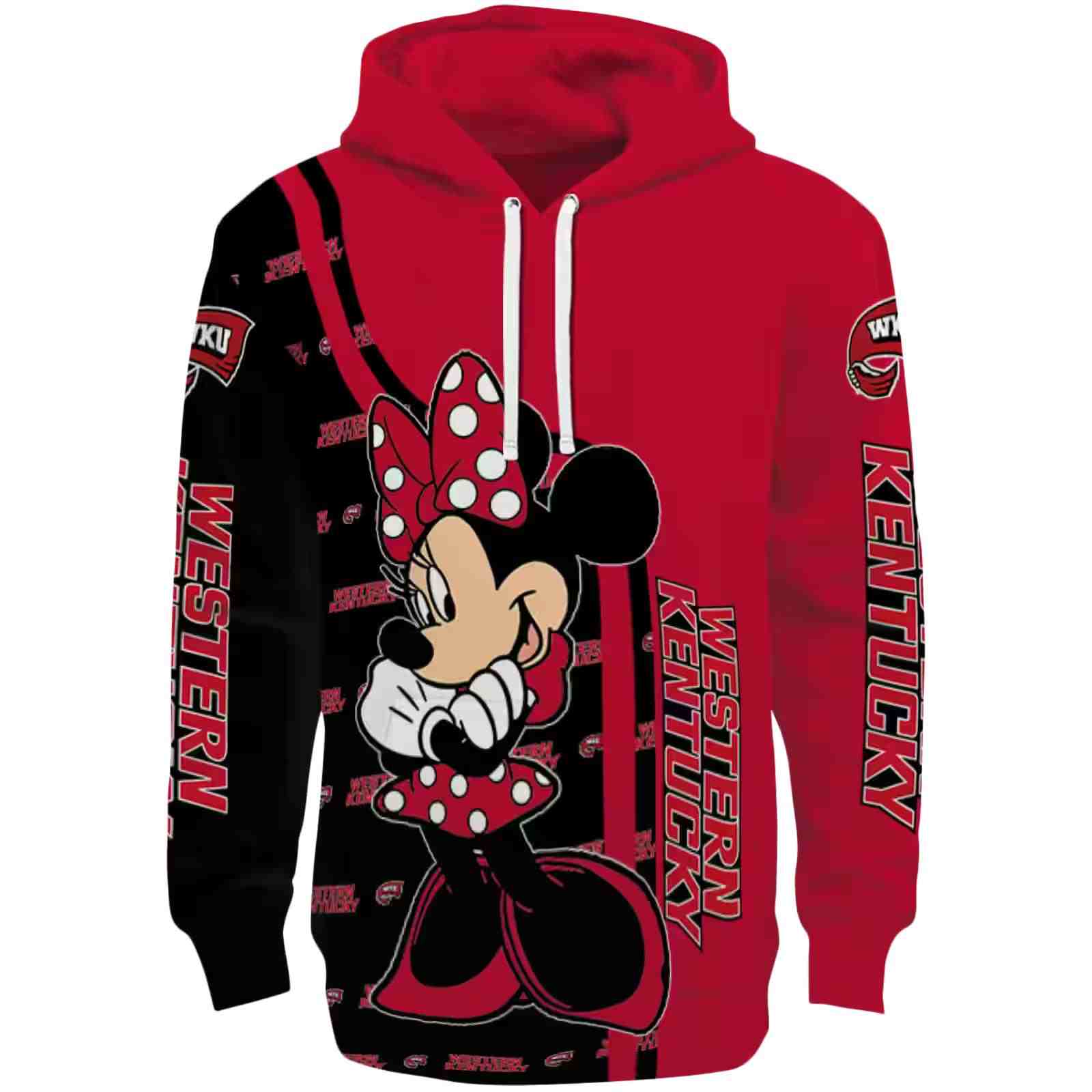 Western Kentucky Hilltoppers Minnie Mouse Red Hoodie